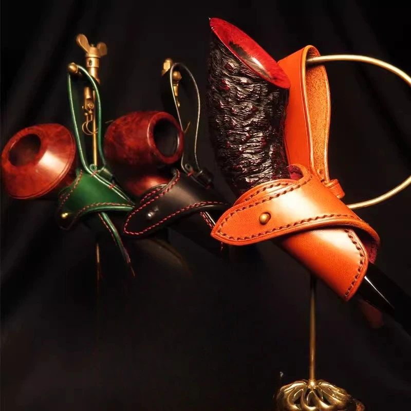 

Handmade, Italian first-layer cowhide, scabbard universal pipe cover