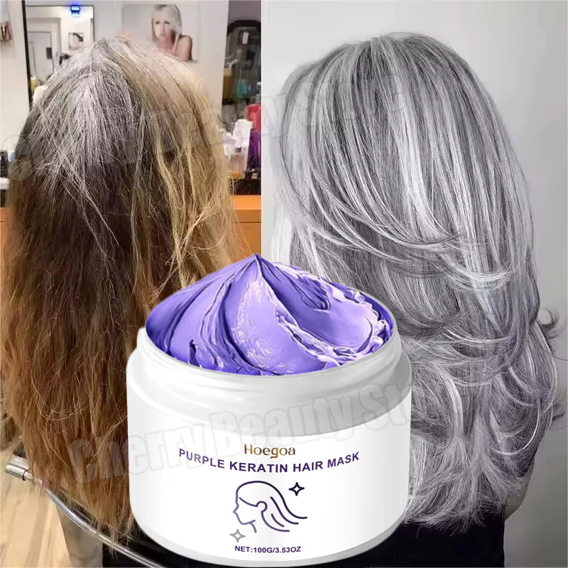 

Шампунь для краски для волос с фиксацией цвета для покрытия седых волос, выцветающий желтый шампунь после отбеливания волос, не раздражающий фиолетовый шампунь для светлых волос