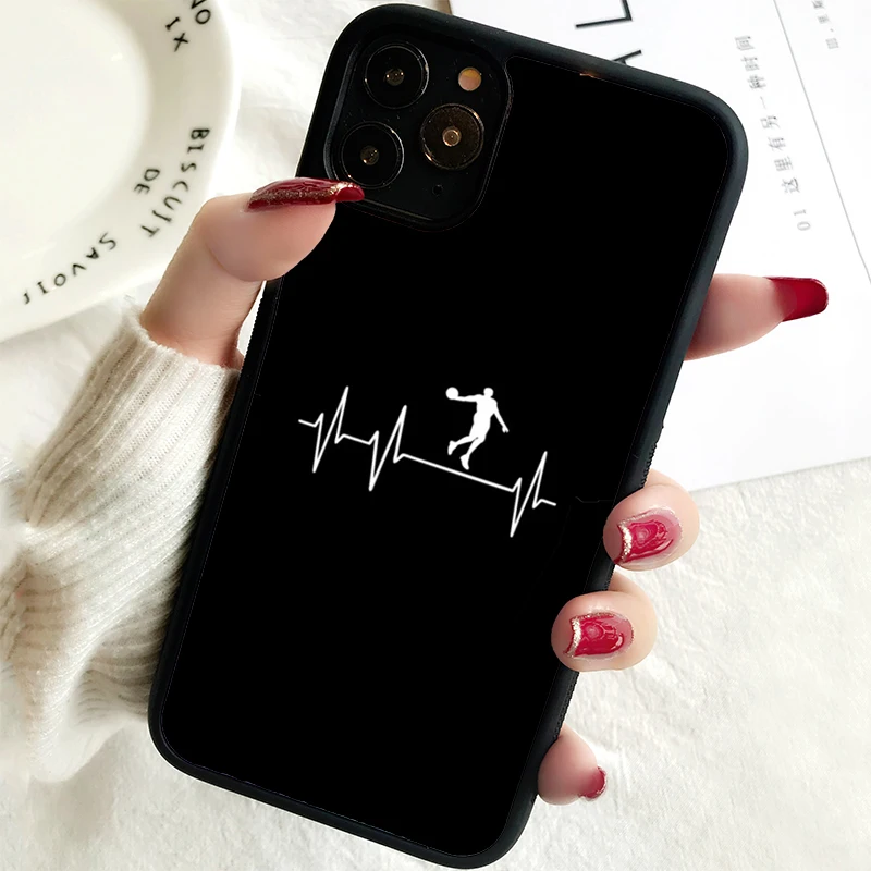 5 5S SE 2020 Phone Cover Case for iPhone 6 6S 7 8 PLUS X XS XR 11 12 13 MINI 14 PRO MAX Rubber Silicone  Basketball Heart Beat