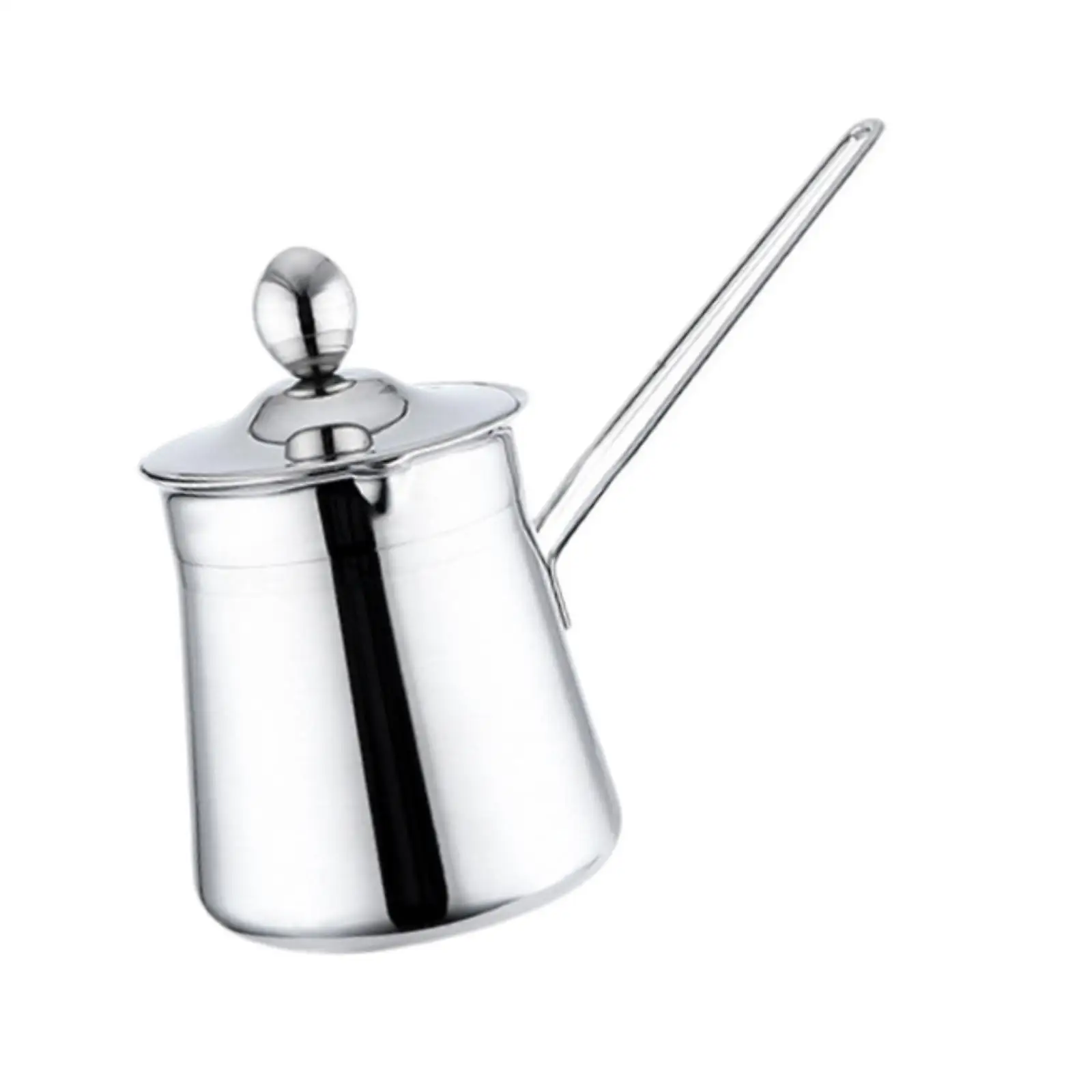 Turkish coffee pot made of stainless steel, milk warmer, gift for