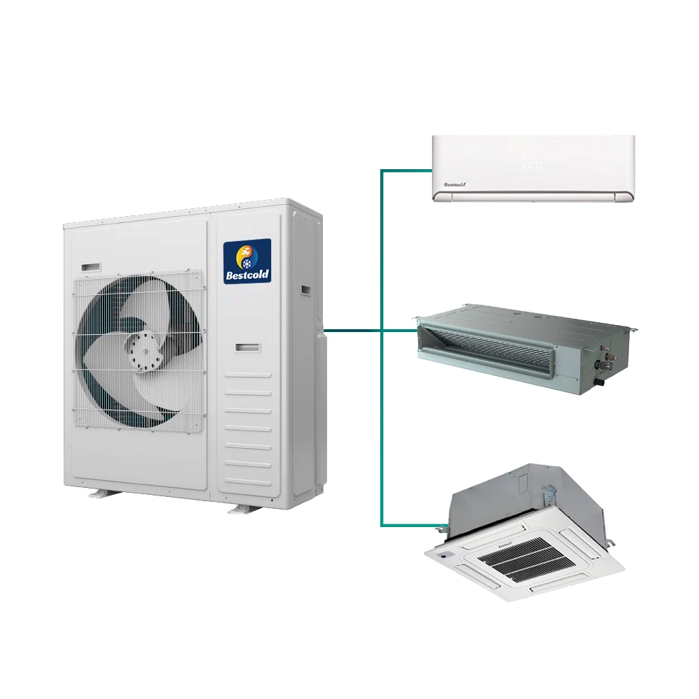 220V 42000 BTU Multi Split AC System 5X9000 BTU Indoor Units Cooling Heating