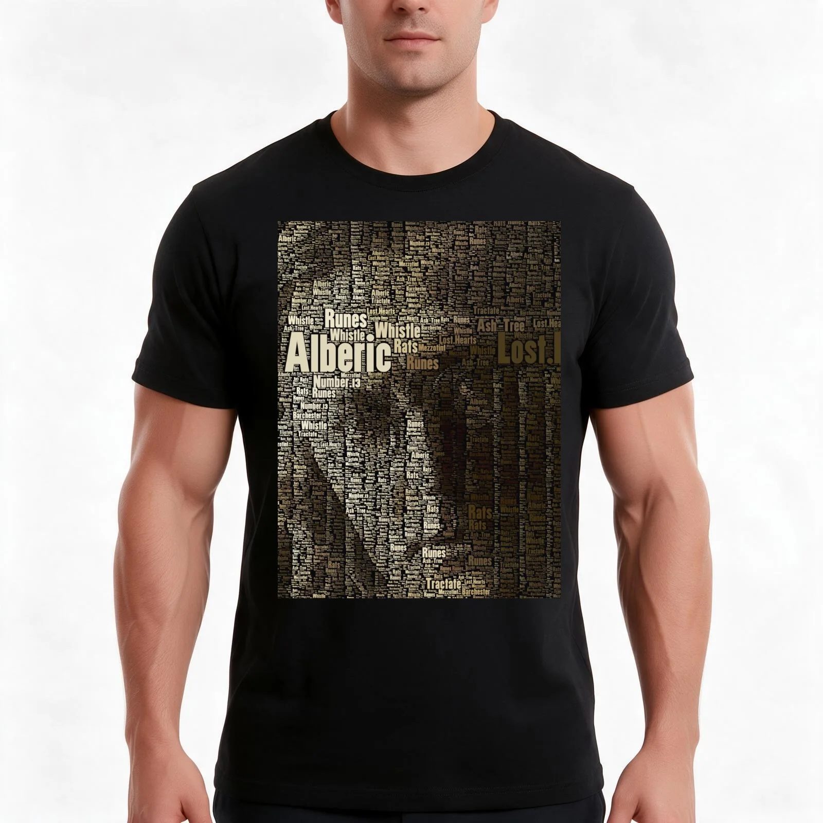 M R James - Antiquary (in words...) T-Shirt Summer Casual Cotton Tee Oversized Streetwear Tops Vintage Graphic Print