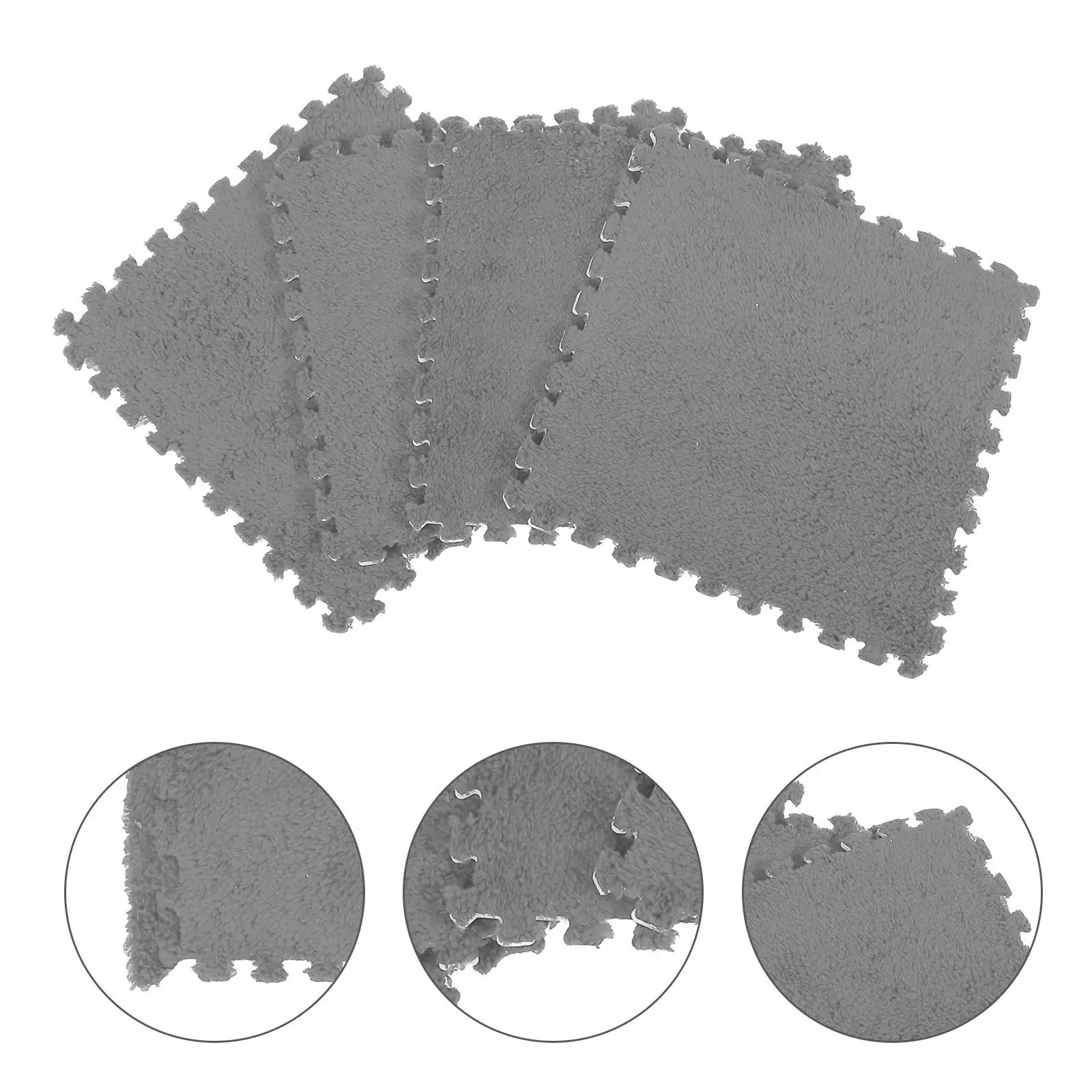 

4Pcs Eva Floor Mat Premium Mosaic Non-Slip Seat Cushion for Home Office Car Decorative Household Chair Furniture Mat Tatami