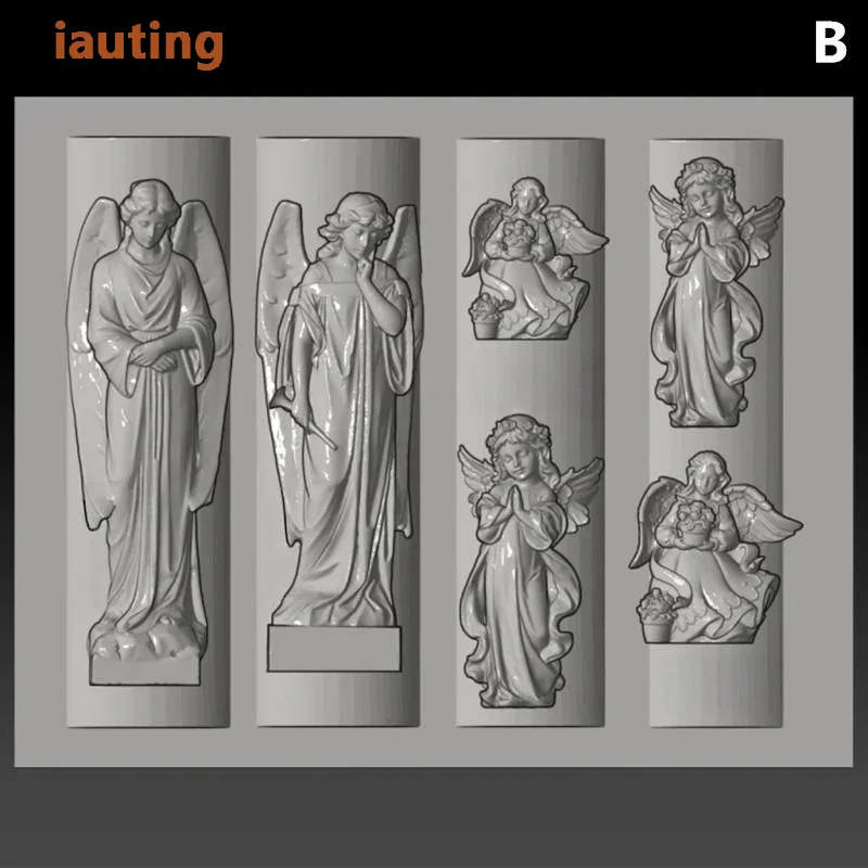 

Ангельские часы 3D силиконовые формы для ногтей сердце замок шаблоны для ногтей DIY украшения для дизайна ногтей пластины для штамповки инструменты для дизайна маникюра