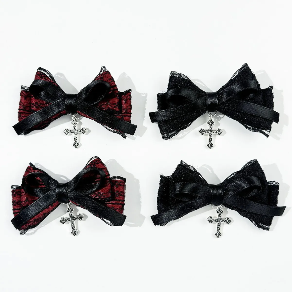 2pcs Ladies' Gothic Style Fashion Street Exquisite Hair Accessories Hair Clips Top Clips Versatile Dressing Hair Accessories image 4
