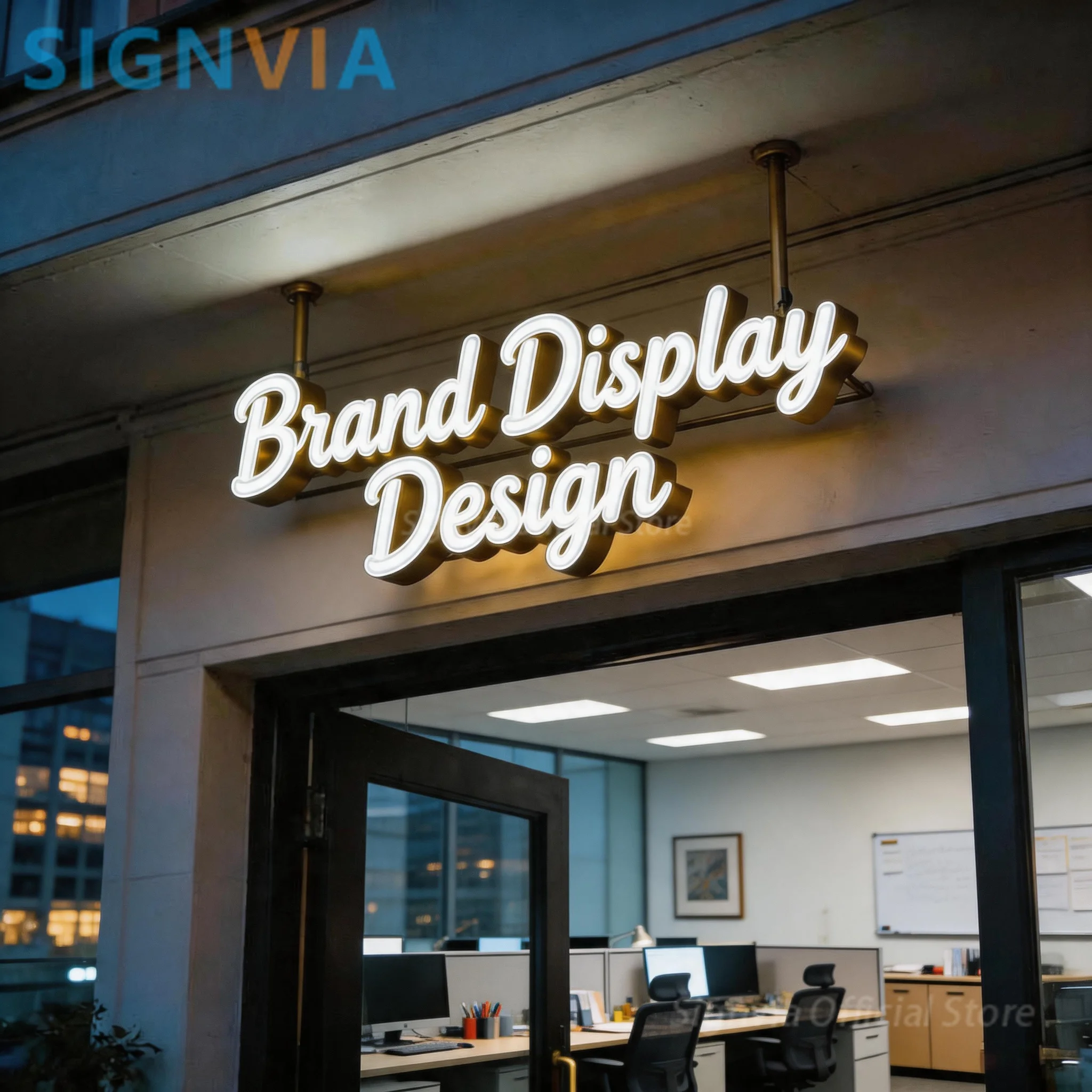 High Illumination 3D Frontlit Letters Sign Custom LED Frontlit Letter Sign Outdoor Shop Electronic Sign Brand Display Design