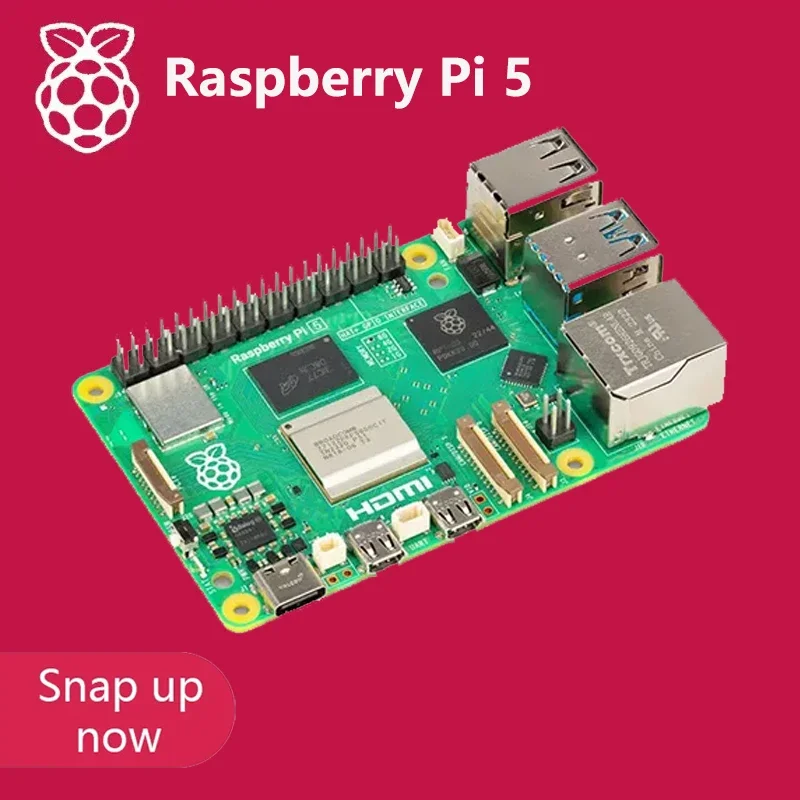 

Official Original Raspberry Pi 5 Cortex-A76 Linux 4GB 8GB Arm Board Python programlama PCIe Gigabit Ethernet USB3.0