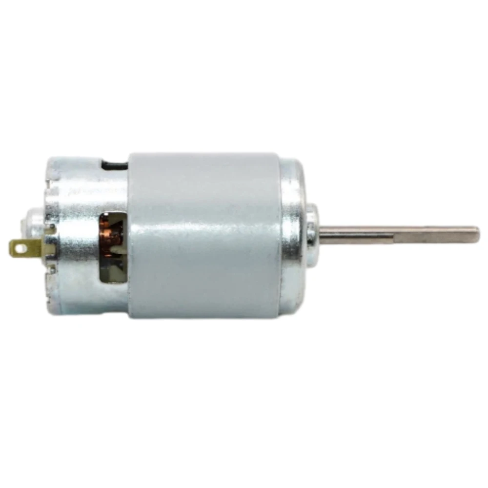 775 Motor Extended Shaft Large Torque Fan Motor Miniature DC Motor DC12-24V Ball Bearing Motor 3500-7000RPM D Shaft Motor