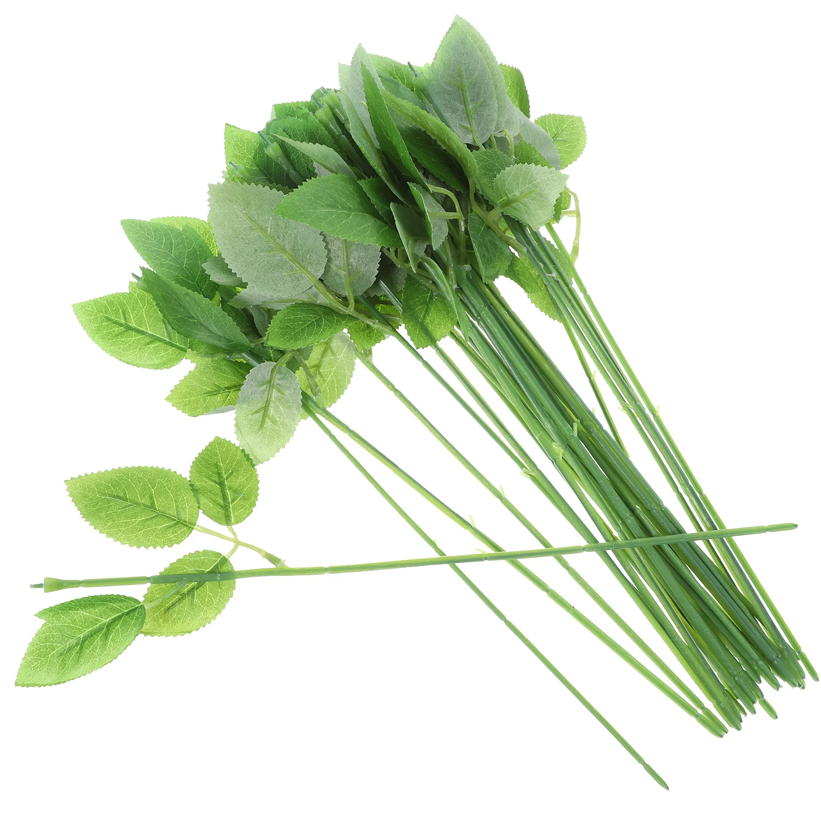 30 pièces tige de fleur de Rose avec feuilles tiges florales artificielles en plastique pour mariage bricolage artisanat fête décor à la maison tige de Rose en plastique