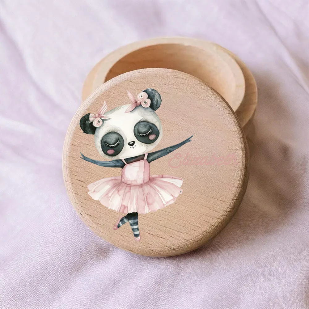 Personalized Tooth Hair Keepsake Box Custom Name/Initials Suitable for Boys Girls Beech Wood Growth Memory Organizer with Teeth