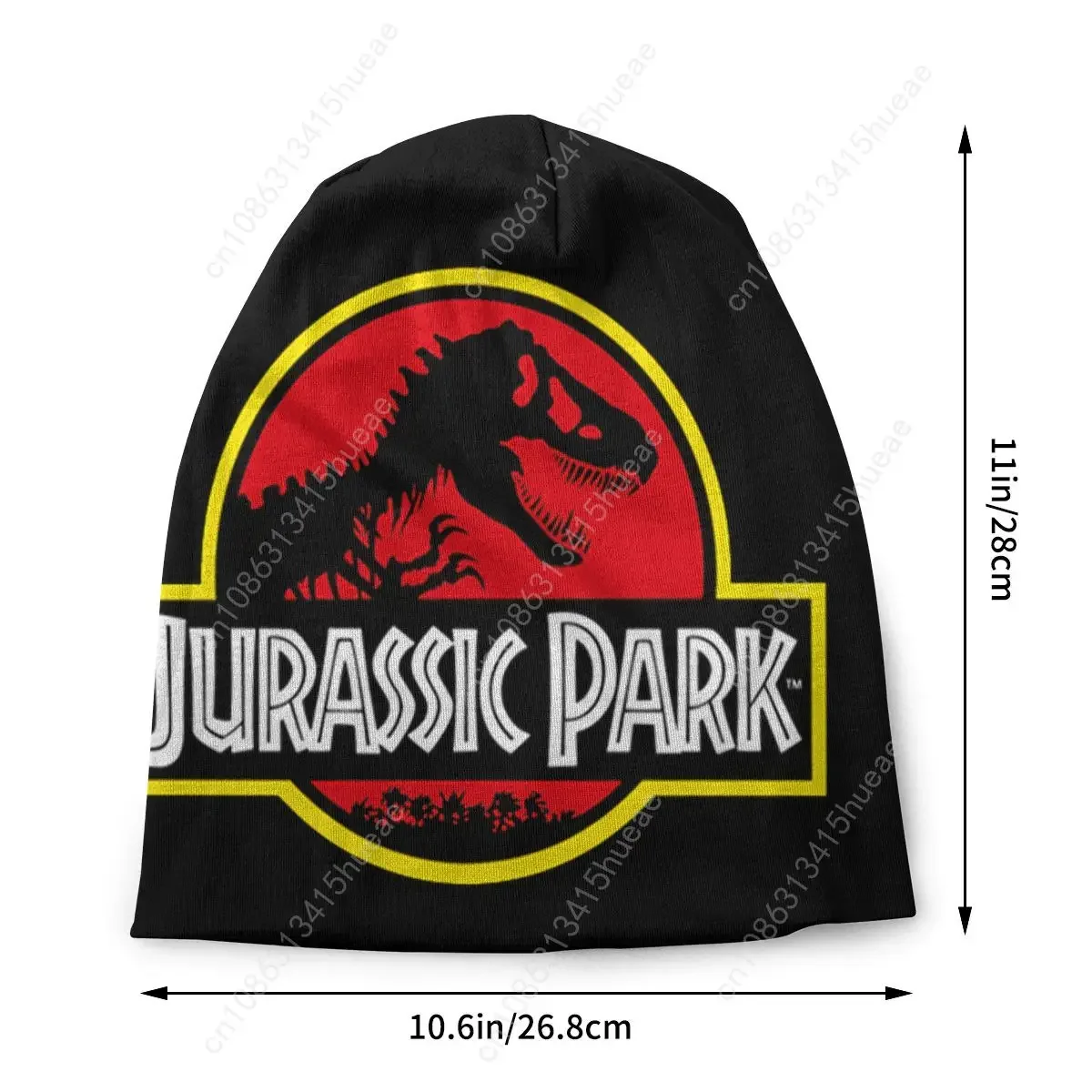 Cool Jurassic Park Beanie Cap Unisex Winter Warm Bonnet Femme Knit Hats Outdoor Dinosaur World Beanies Caps For Men Women