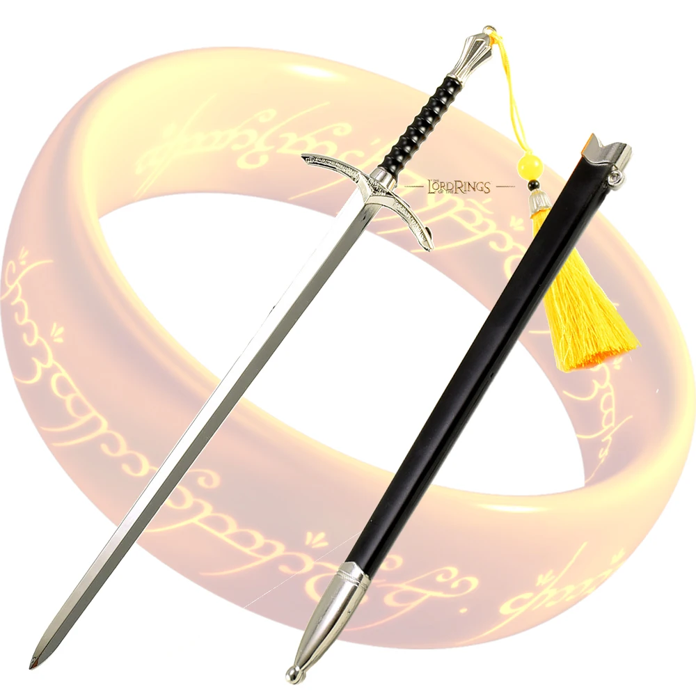 

Кольцо, король, кино и телевидение, модель оружия, цельнометаллический орнамент ручной работы, ограждение вороги Gandalf, 30 см, подарок для мальчика, украшение для дома
