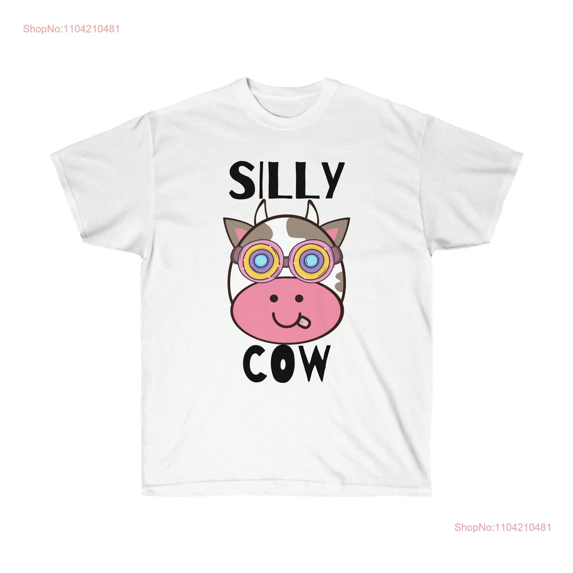 

Футболка Silly Cow из ультра хлопка с забавными длинными или короткими рукавами