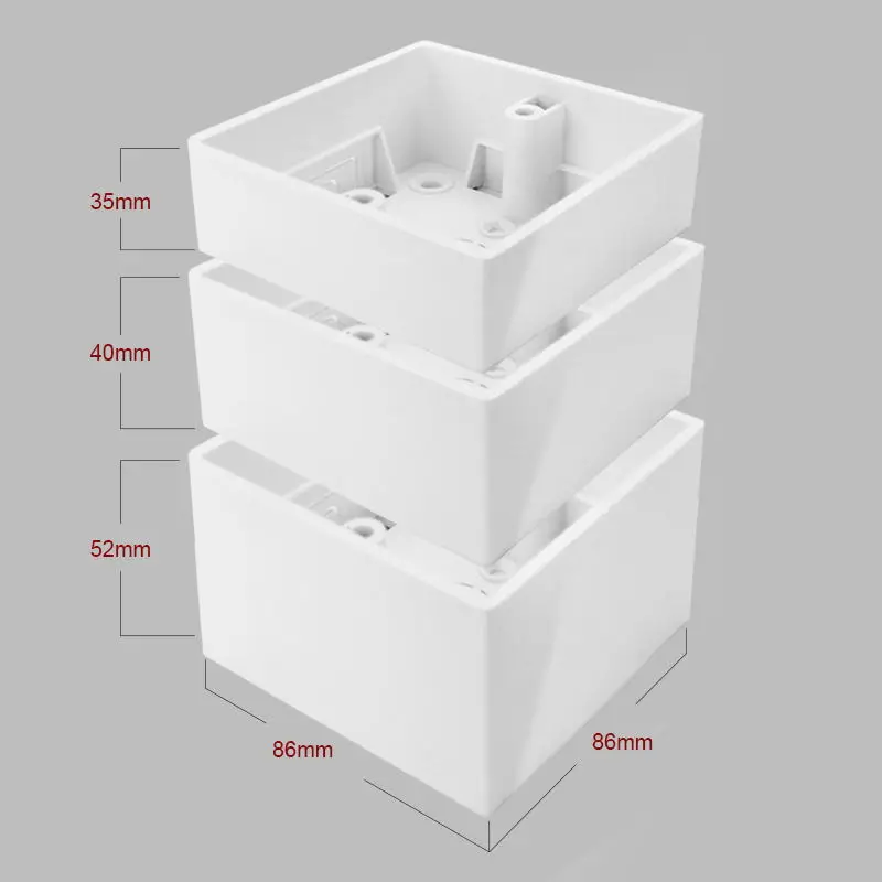 Avoir ściana zewnętrzna skrzynka montażowa 86typ przełącznik elektryczny gniazdo przyłączeniowe skrzynka przyłączeniowa kwadratowe montowane na