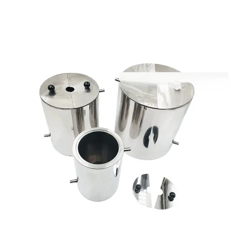 Double layer stainless steel bucket disperser 1.5L circulating material tank 3L 5L 10L20L mixing grinding cooling