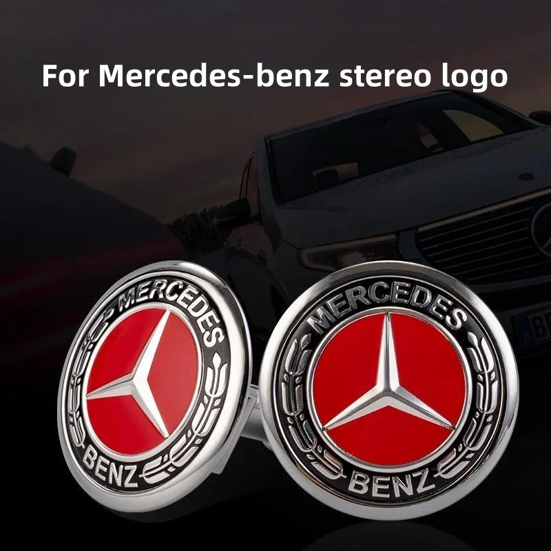 

Car Metal 44mm Front Hood Badge Logo For Mercedes Benz AMG W176 W177 W253 X253 X205 GLC/GLE/GLS/ML/GL-class Sticker Accessories