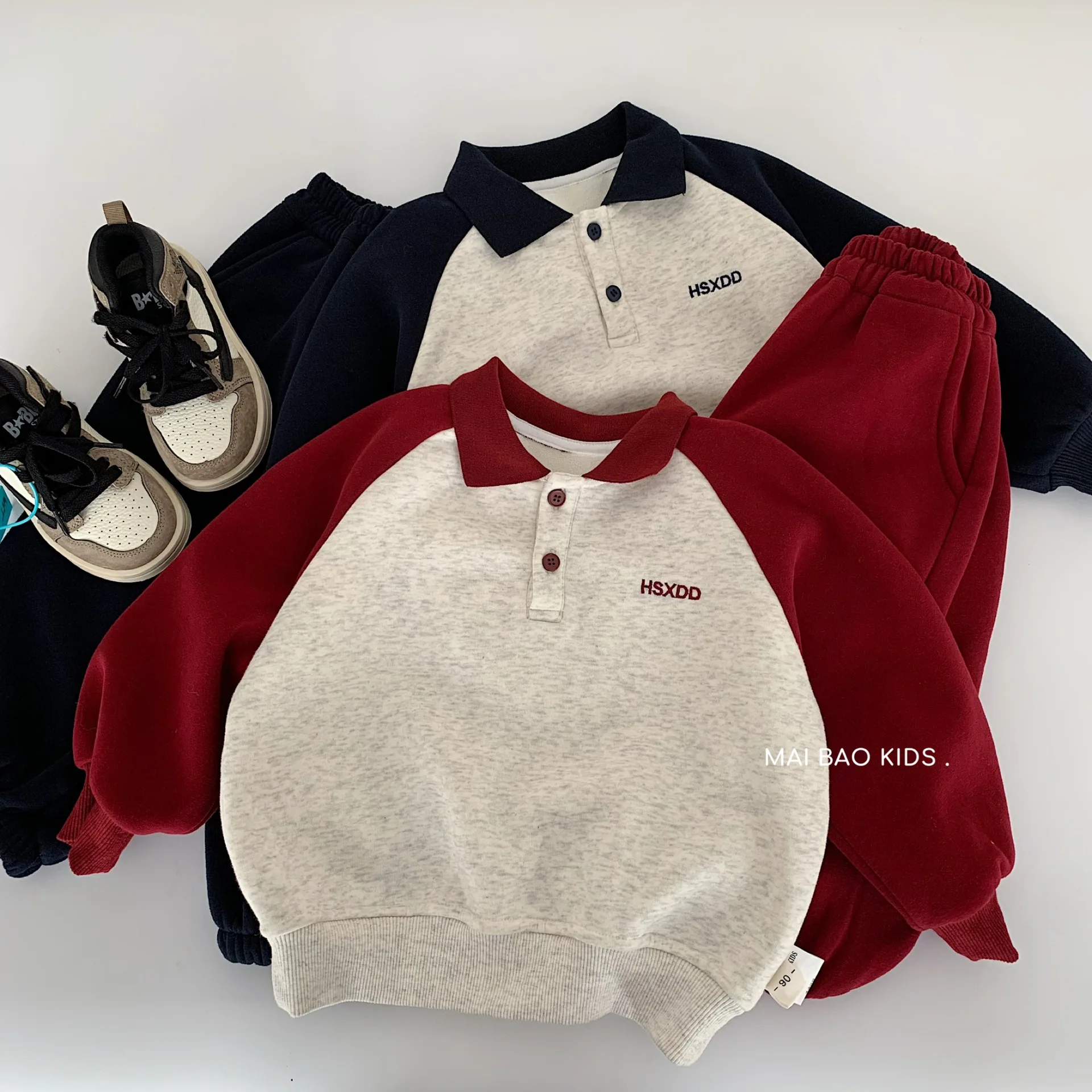 

Толстовка на флисовой подкладке, новая осенне-зимняя корейская спортивная одежда с цветными блоками для мальчиков и девочек, модная и удобная для детей