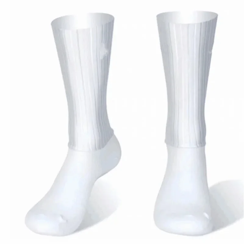 2025 Rutschfeste Silikon-Sommer-Aero-Socken Whiteline Radsocken Herren Fahrrad Sport Laufsocken Calcetines