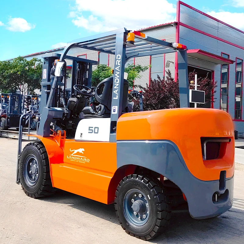 

High Quality China Mini Diesel Forklift 3 Ton Epa Euro 5 Engine Agriculture 5 Ton Wheel Small Forklift Factory Customized