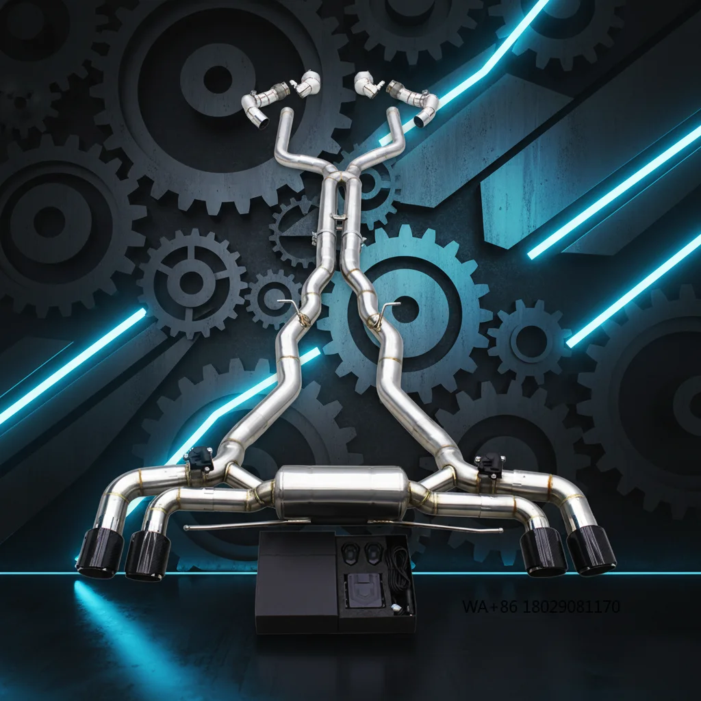 

Custom Direct Fit 300 Cells Downpipe for M8 Coupe F93 4.4T 2019-2024 Four Door OEM Replacement Turbo Exhaust Package Pipes