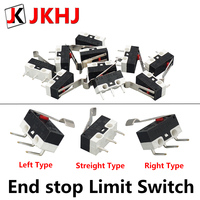 10pcs/Lot Limit Switch 3D Printer Parts End Stop Micro for I3 Delta Kossel Makerbot Printer RAMPS 1.4 DIY Accessories