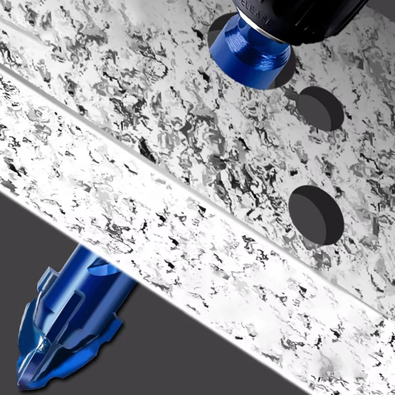 Abky-broca excêntrica de alta dureza, perfuração de precisão 6/8/10/12/14mm, telha de vidro, perfuração cerâmica, laje de rocha, corte de broca