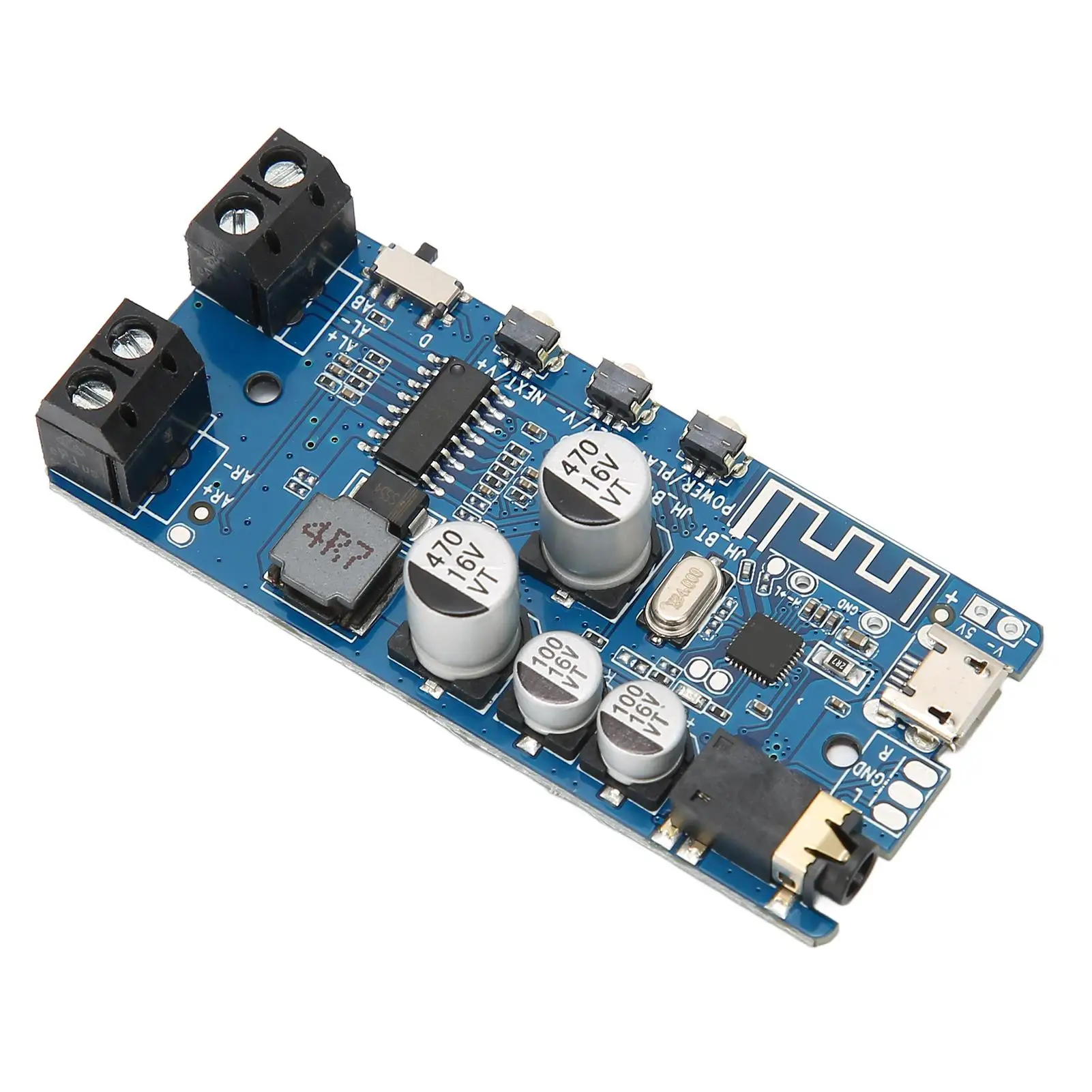 BT5.0 Stereo Amplifier Board with Button Control for Phones & Tablets - Power Amplifier Module