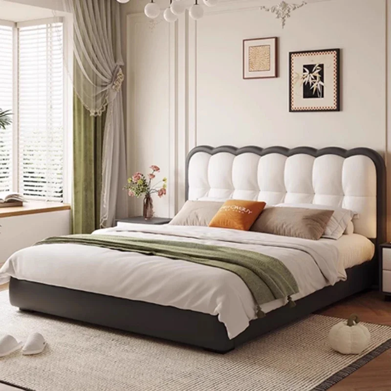 Bedroom Frame Massage Bed Double Luxury Human Dog Modern Bed Sofa Headboards Simple Design Letto Matrimoniale Home Furniture