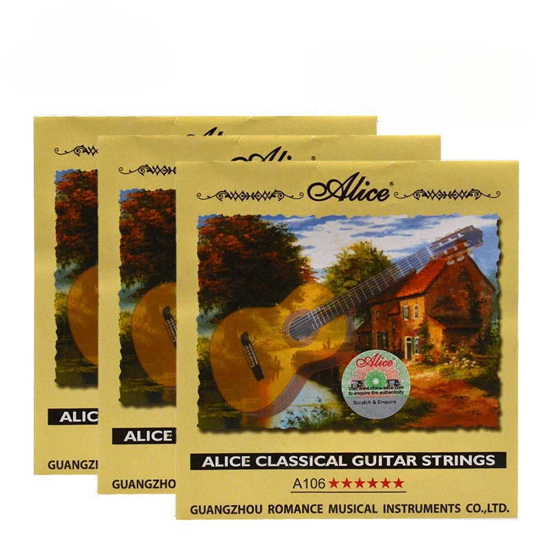 

NEW Alice Classical Guitar Strings A106 Clear Nylon Strings Acoustic Guitar