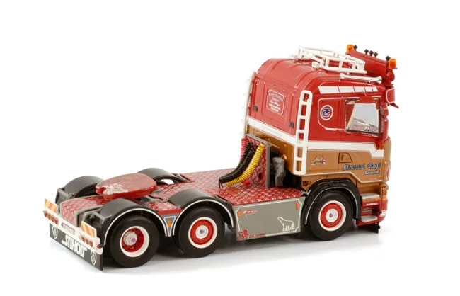 Alloy Toy Model Gift WSI 1:50 Scale Sca-nia R5 6X2 Tag axle,Transport Truck Tractor Vehicle Diecast Toy Model,01-3879