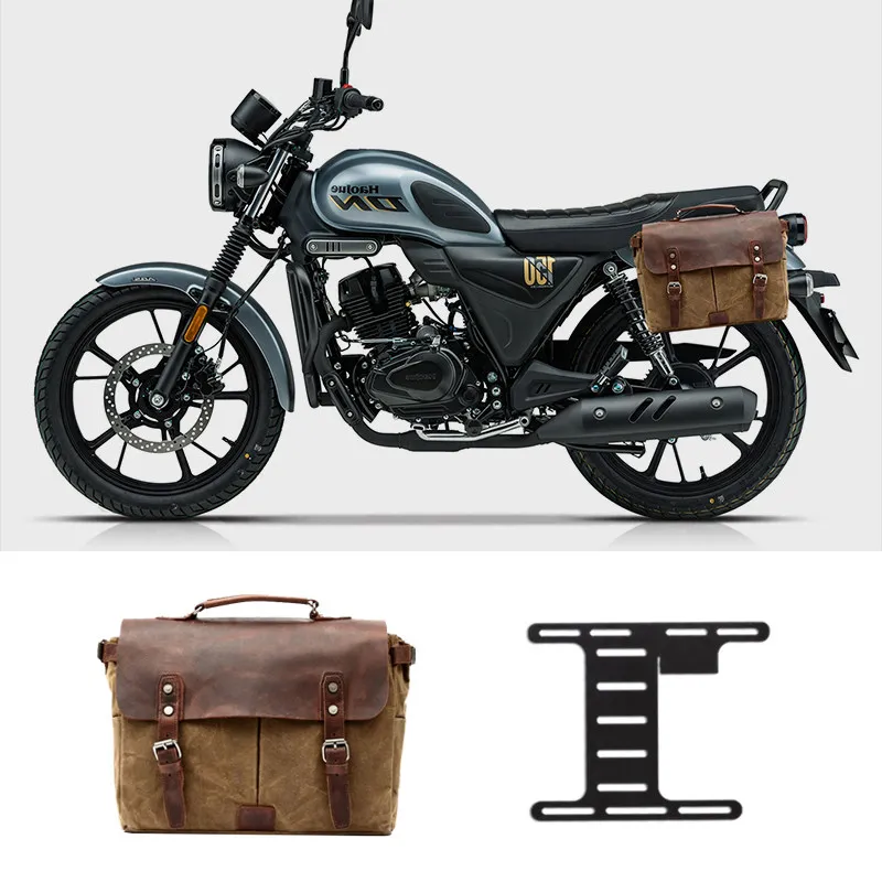 【Premium】For Retro side bag is suitable for Haojue DN150 hanging bag motorcycle modified accessories rider rear seat tail bag
