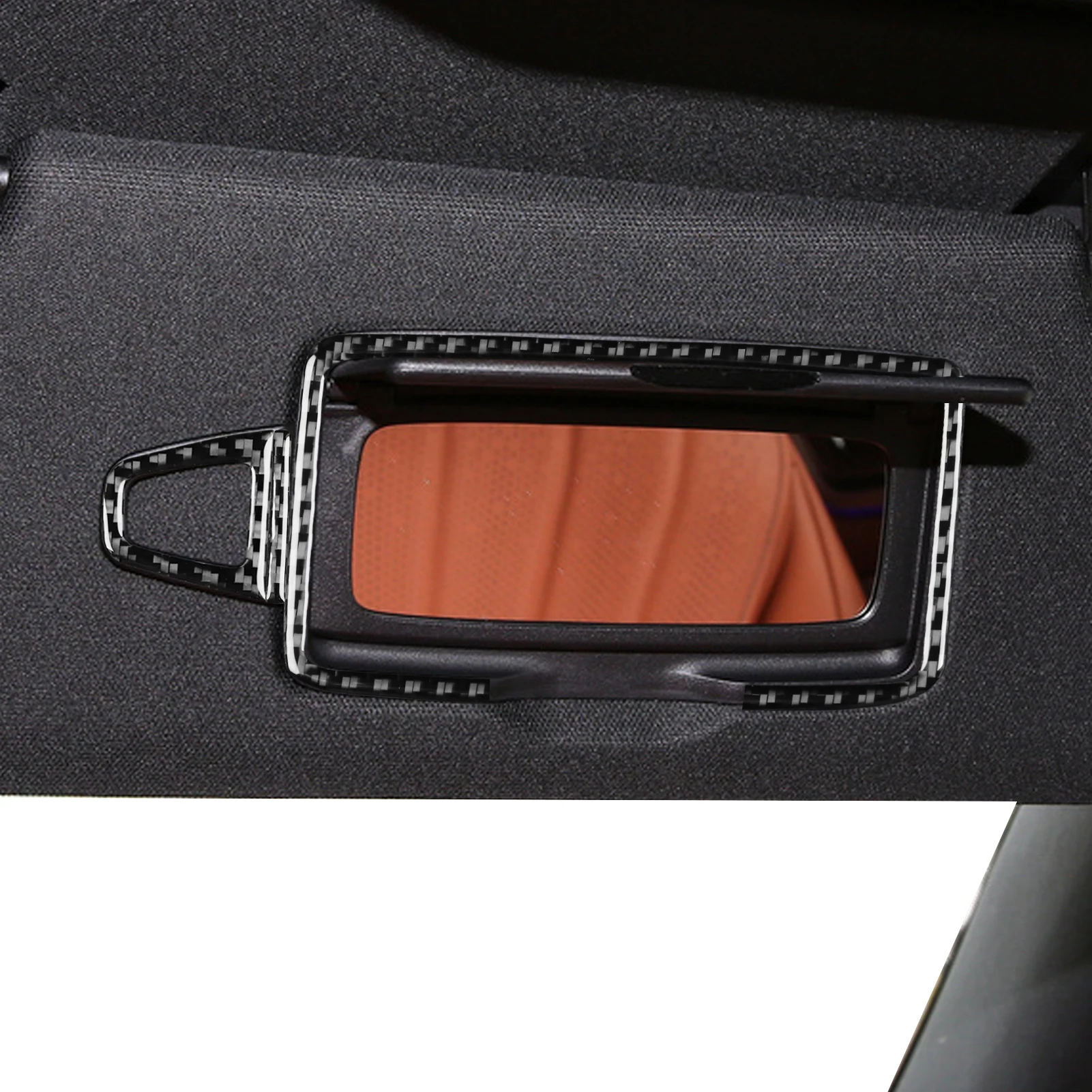 For Maybach S Class W223 21+ Carbon Fiber Car Accessories Storage Roof Makeup Mirror Panel Interior Cover Trim Modified Sticker