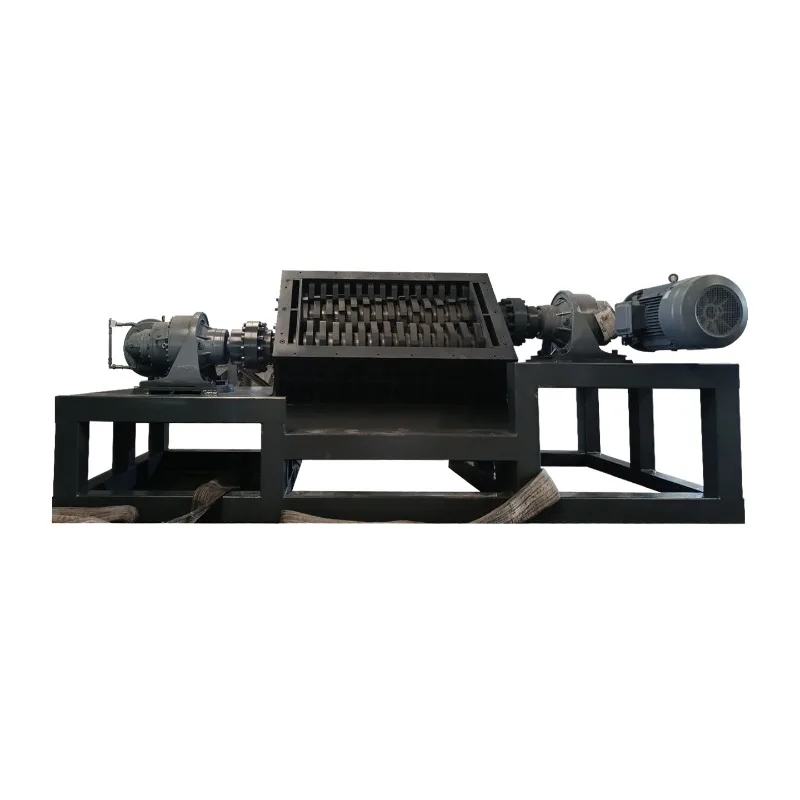 Heavy Duty Double Shaft Shredder, Solid Scrap Metal Garbage Shredder, Crusher