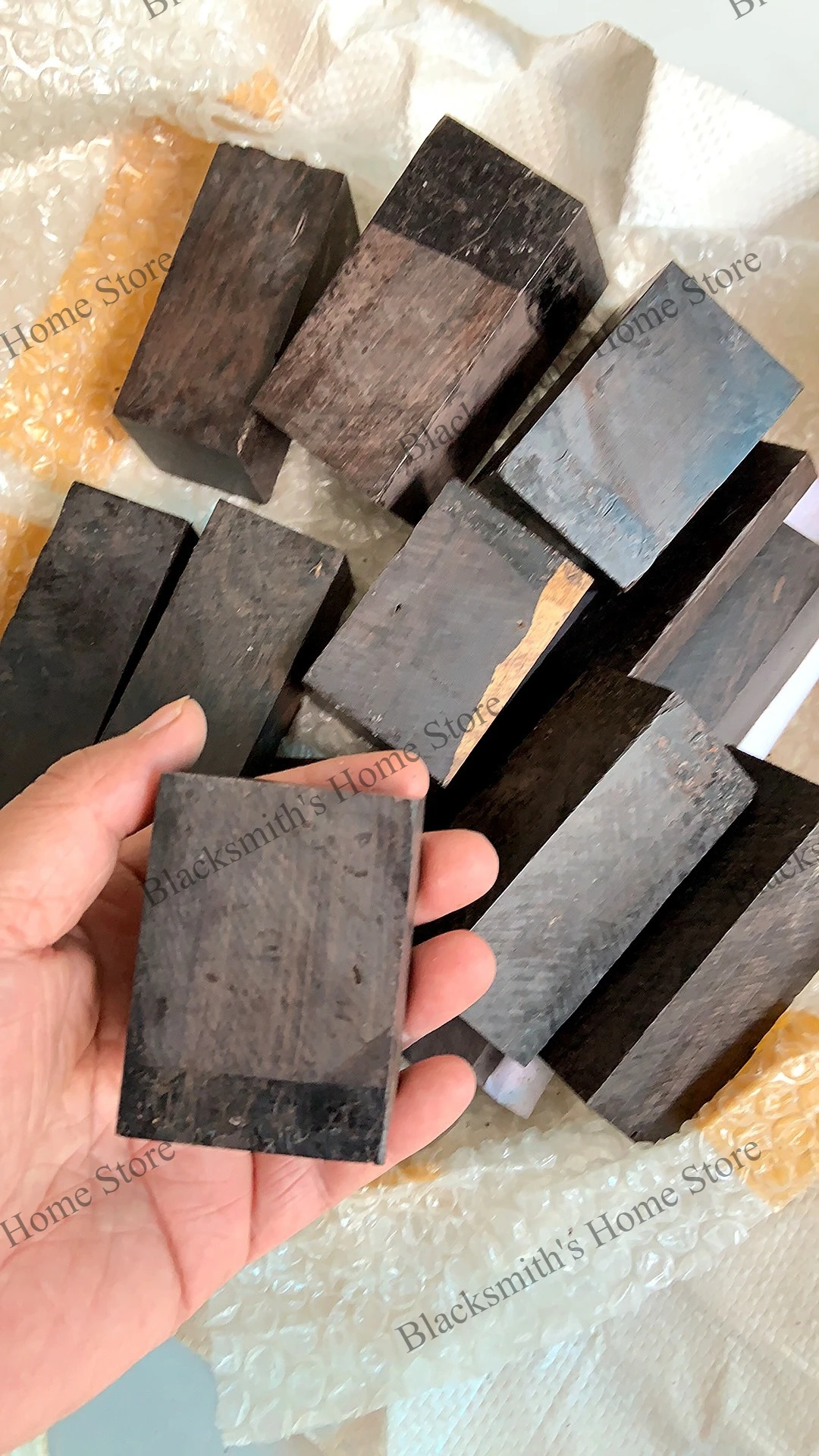 African Ebony DIY Raw Materials, Black, Can Be Made into Handmade Bracelets, Knife Handles, Rings, Bookmarks and Other Items