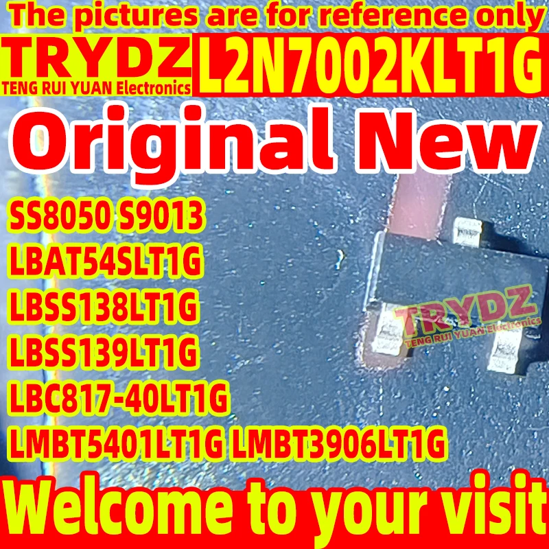 500-100pcs Original New L2N7002KLT1G LBAT54SLT1G LBSS138LT1G LBC817-40LT1G LBSS139LT1G LMBT5401LT1G LMBT3906LT1G SS8050 S9013