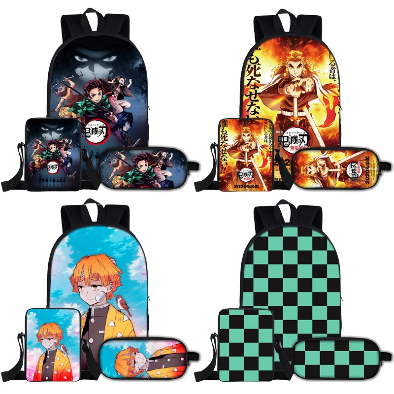 

Youthful Kimetsu No Yaiba Nezuko Kpop Humor 3D Print 3pcs/Set Travel bags Laptop Daypack Backpack Shoulder Bag Pencil Case