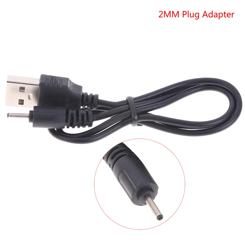 1PC Charging Cable - 2.0mm Plug Adapter USB Charger Cable Cord For CA-100C Small Pin Phone-New