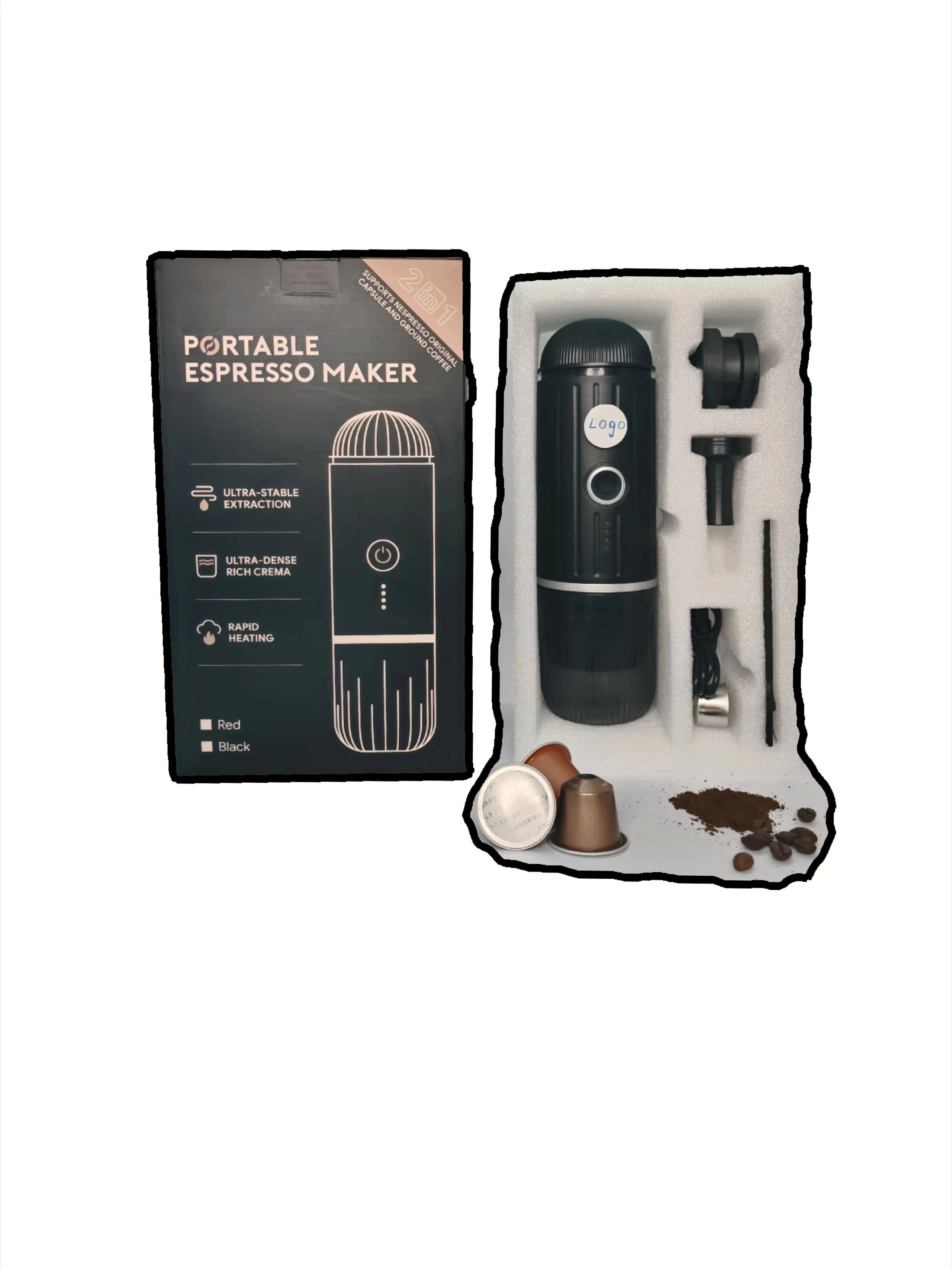 ماكينة القهوة CP028 ماكينة القهوة المحمولة ماكينة القهوة اسبريسو أوتوماتيكية صغيرة 12 فولت #2