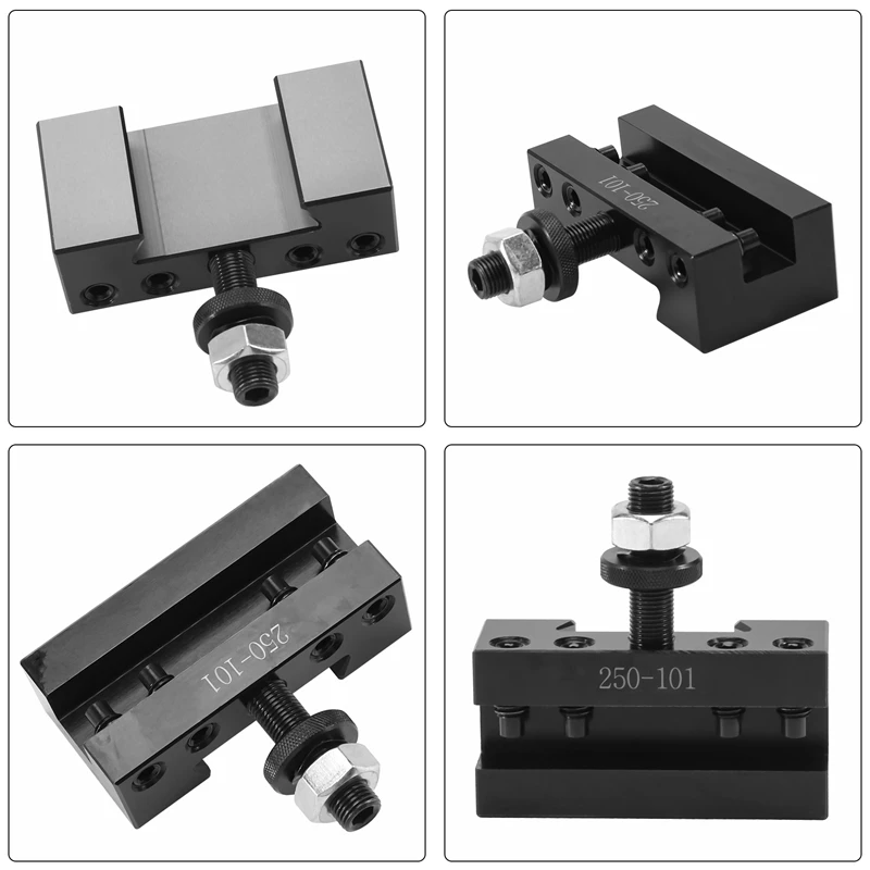 A98E-2PCS Quick Change Turning And Facing Holder 250-101 สําหรับเครื่องกลึง เครื่องมือ Post Holder