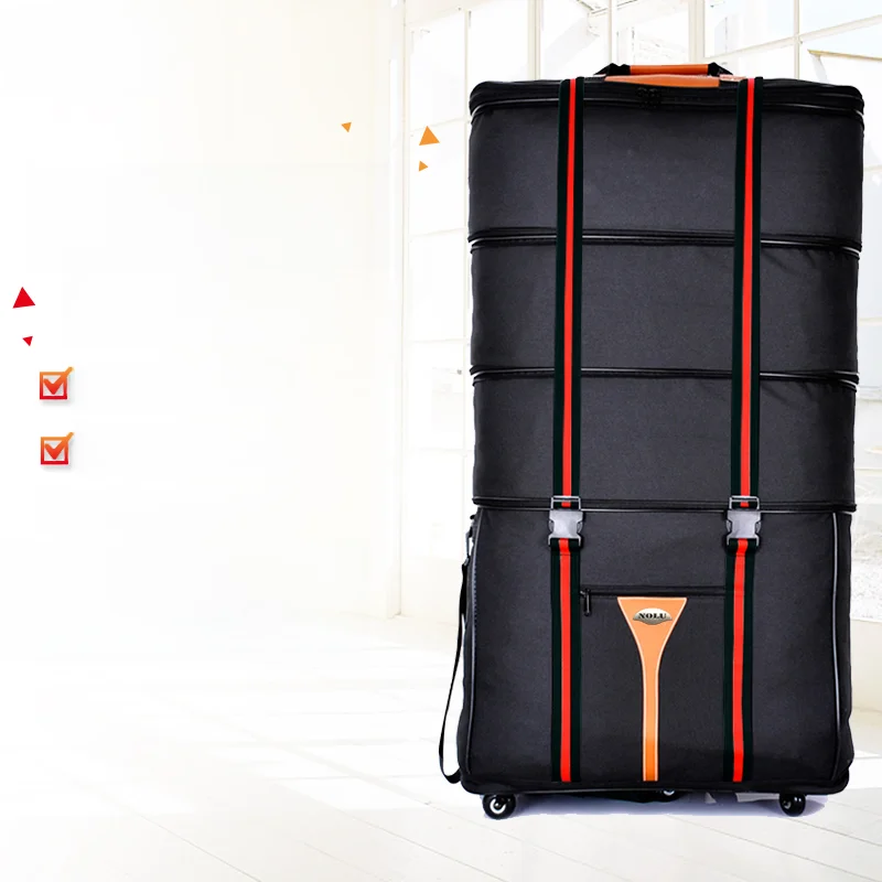 Super Large Capaci 58 Air Carrier Bag Oxford Cloth Luggage Folding Retractable Travel Bag for Overseas Immigrants