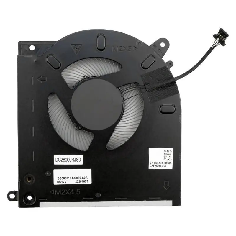 R53C CPU GPU Fan CPU Cooler for Alienware M15 Computer Quiet Fan Radiators