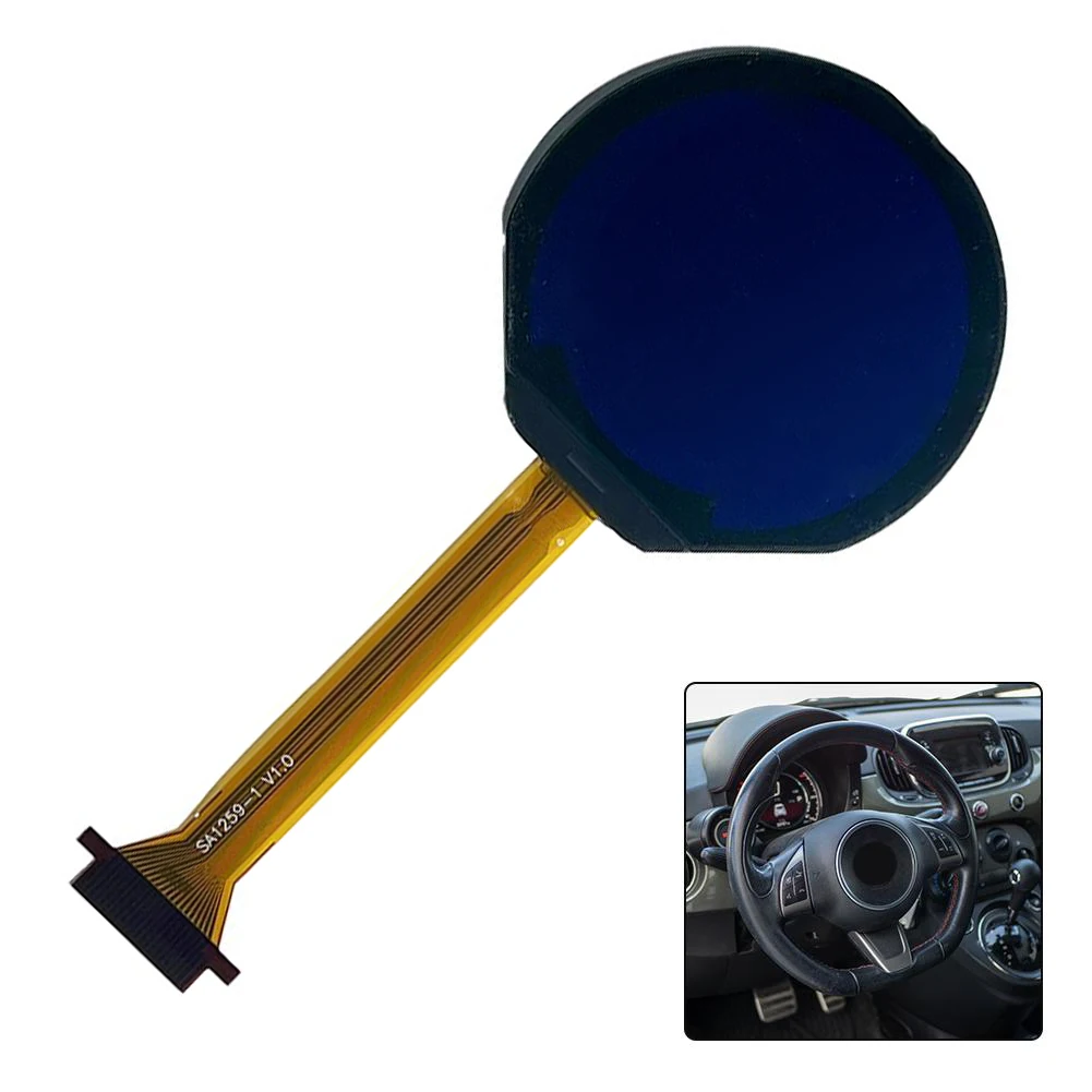 

LCD Dashboard Screen Car Dashboard Display ABS Glass Construction Black LCD Display Non-deformed Design Accessory