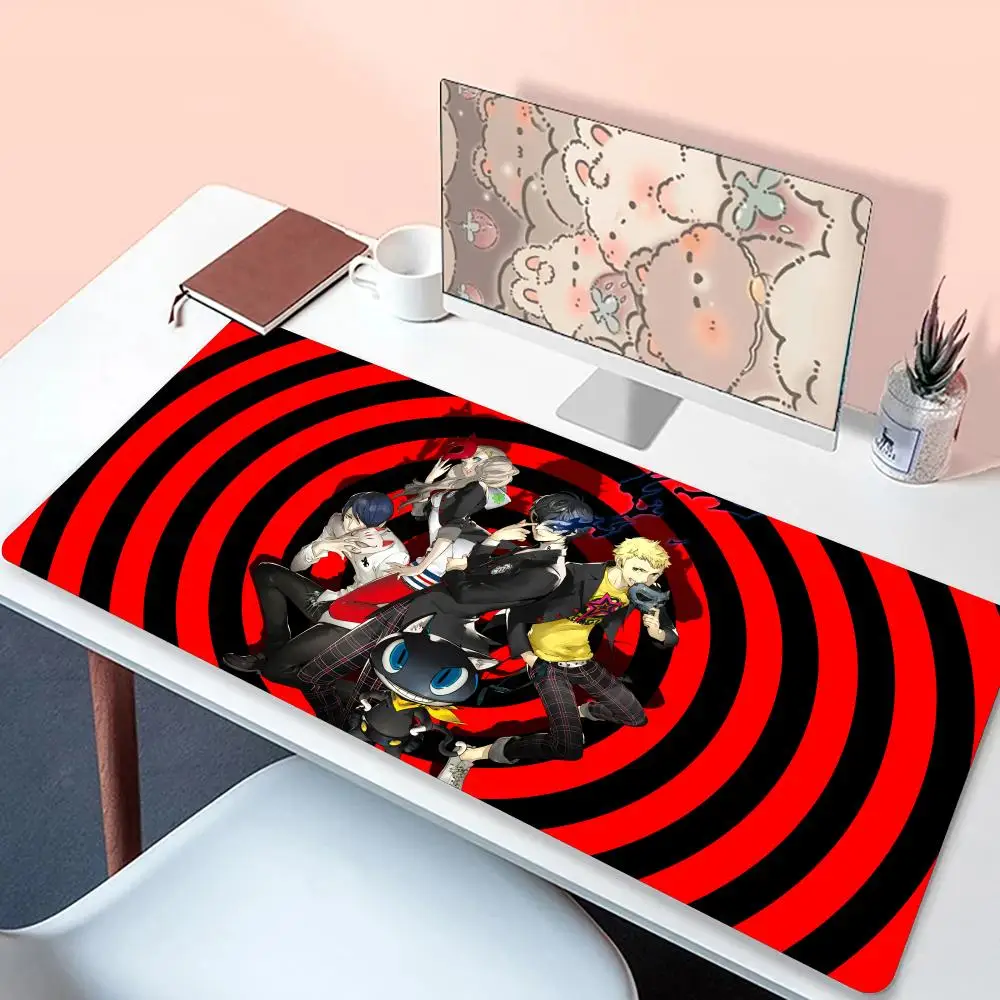 

Popular adventure game P-Persona 5 Royal Mouse Pad Non-Slip Rubber Edge escritorio locking mousepads Game play mats for notebook