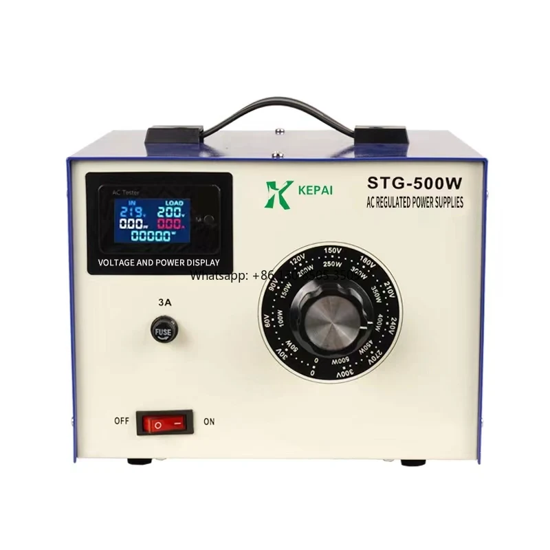Custom Intelligent IIolated AC 220V Contact STG-500W Regulator Transformer 0-300V Voltage Current Power Household Appliances