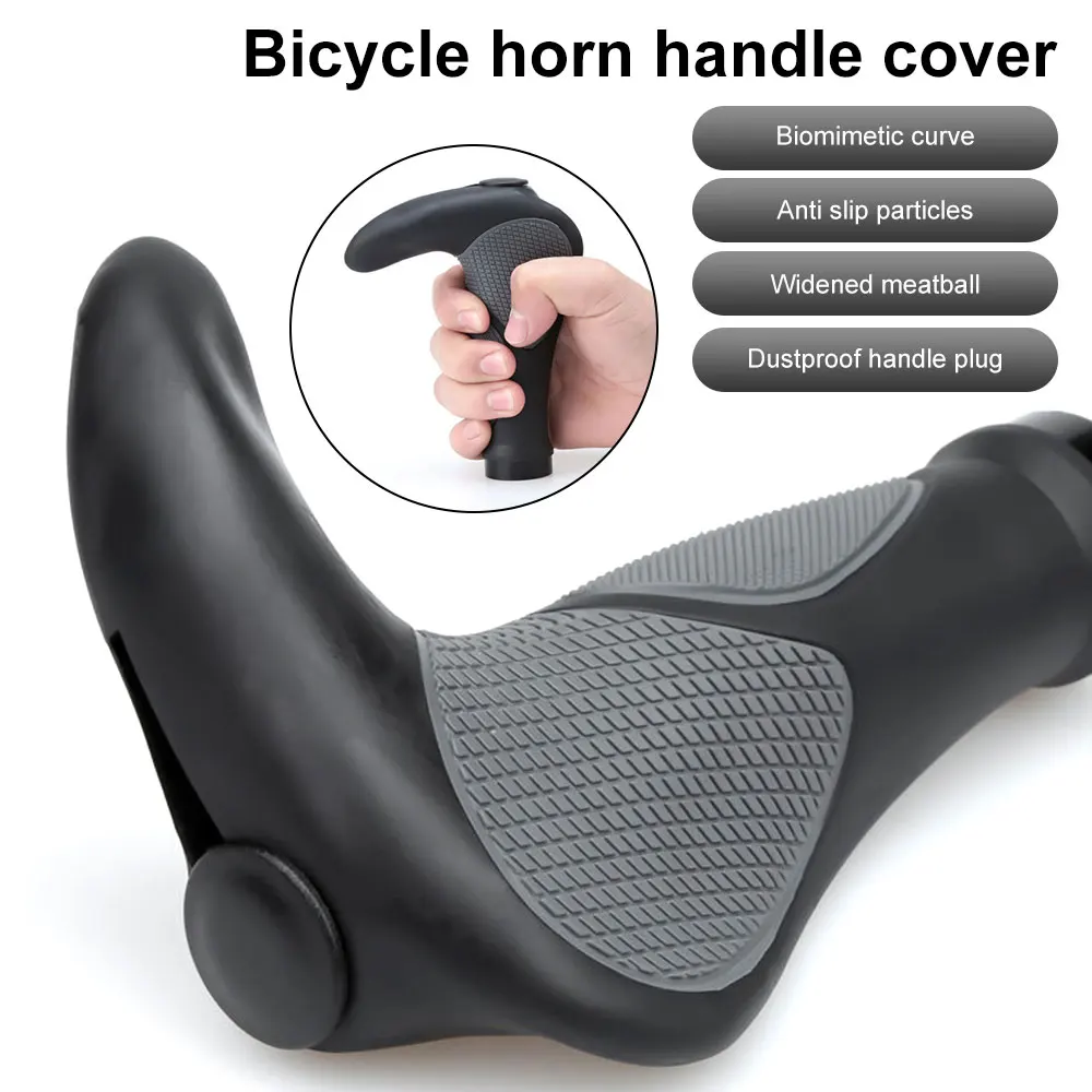 Comfy Bicycle Grips TPR Rubber Integrated MTB Cycling Hand Rest Mountain Bike Handlebar Casing Sheath Shock Absorption