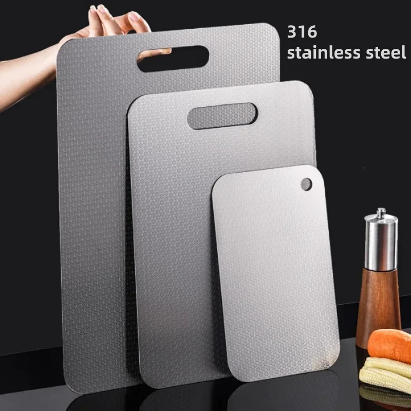 Stainless steel honeycomb thickened antibacterial cutting board, mold proof kneading, kitchen fruit and vegetable cutting board3