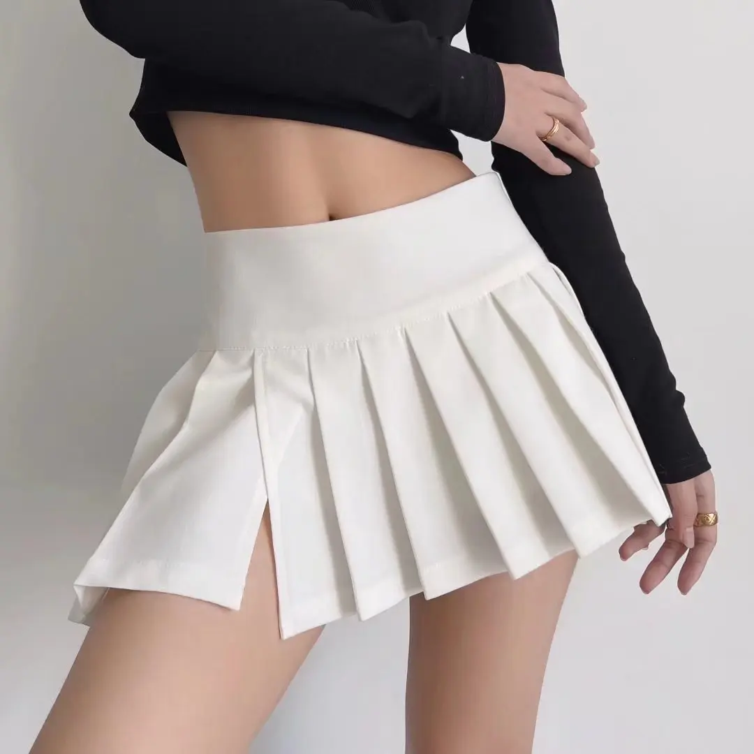 

2023 Summer High Waisted Skirts Womens Sexy Mini Skirts Vintage Clothes Pleated Skirt Korean Fashion Tennis Skirts Short White