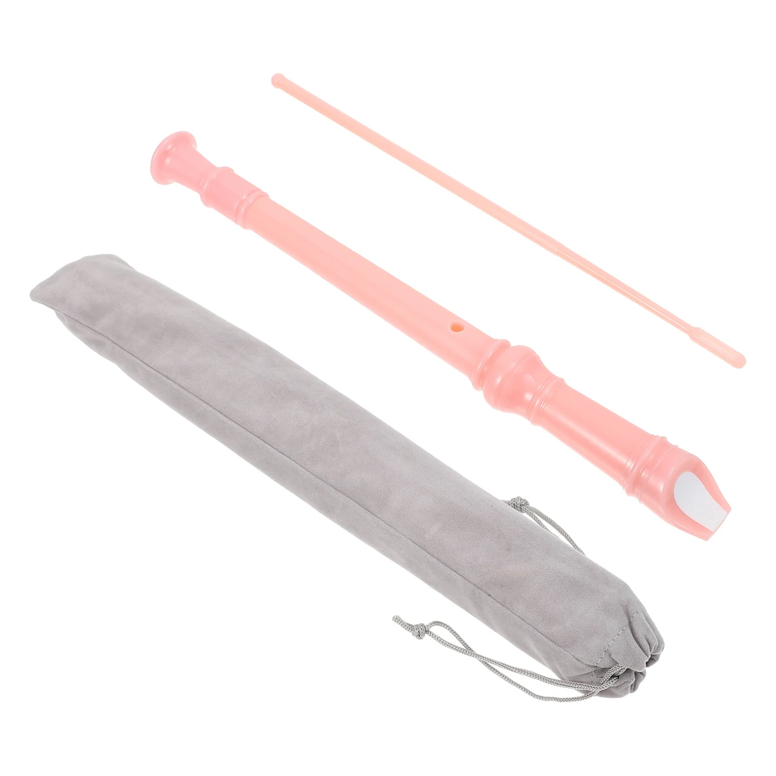 

1 Set Pink 8 Hole Recorder Soprano Flute Kids Beginner Clarinet Educational Musical Instrument for Children Music Flute