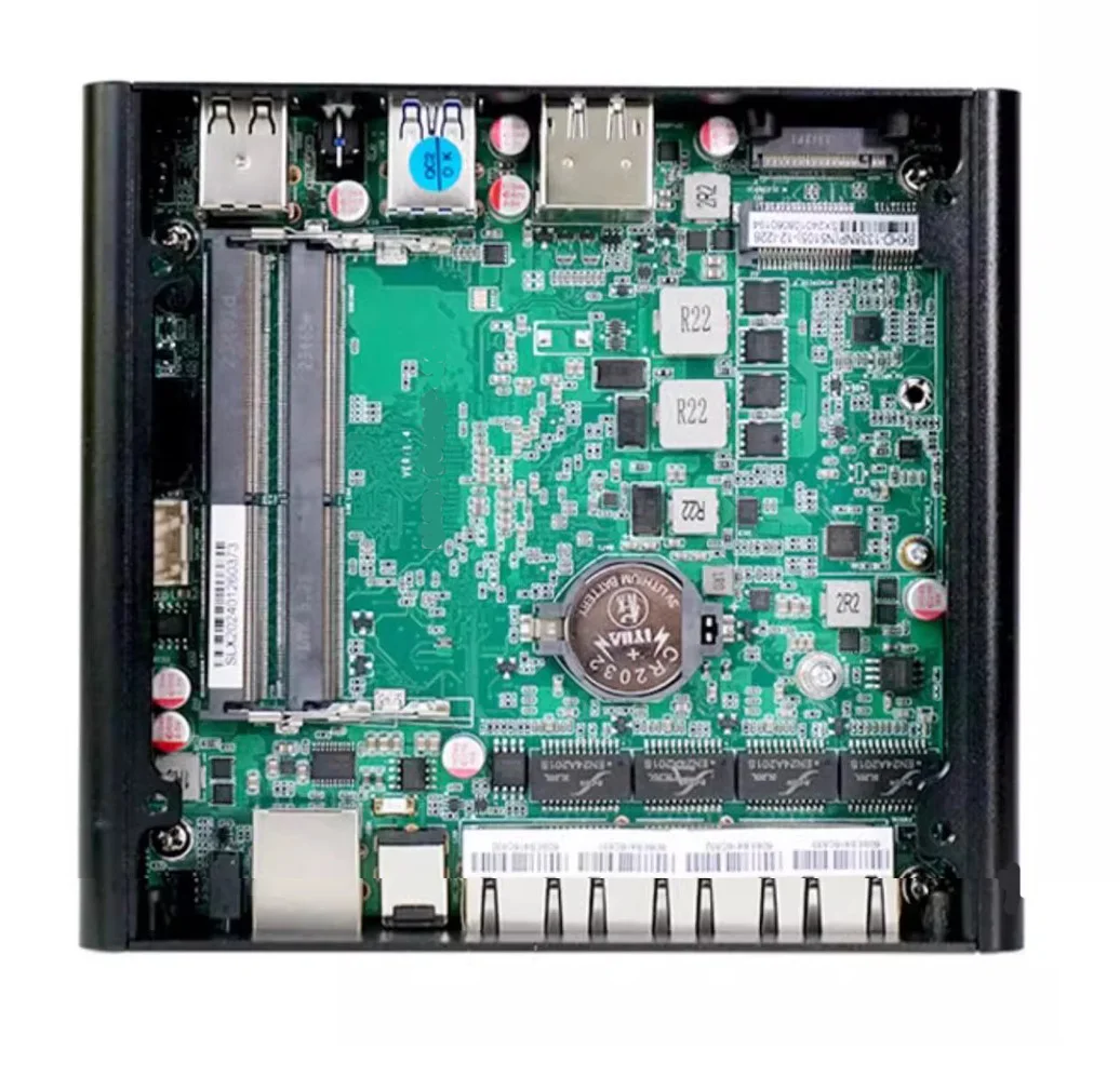 جهاز كمبيوتر J6412 عالي الجودة توجيه ناعم DDR4 4x2.5G LAN Fire Wall بدون مروحة كمبيوتر صغير #3