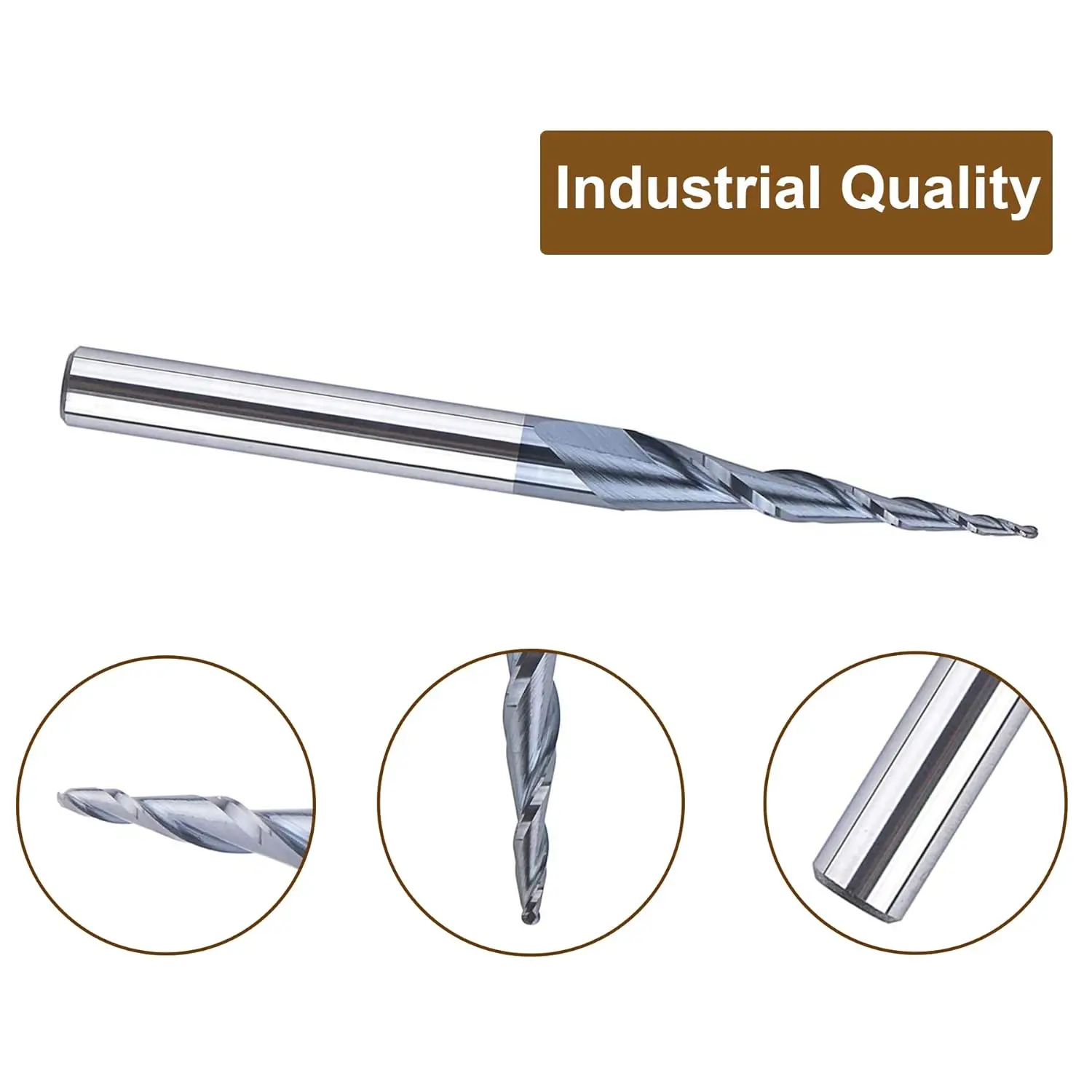 Imagem -04 - Dreaique-solid Carbide Router Bits para Carpintaria Fresa Kit Essencial End Mill Grupo Cnc Gravura mm Shank Pcs por Conjunto